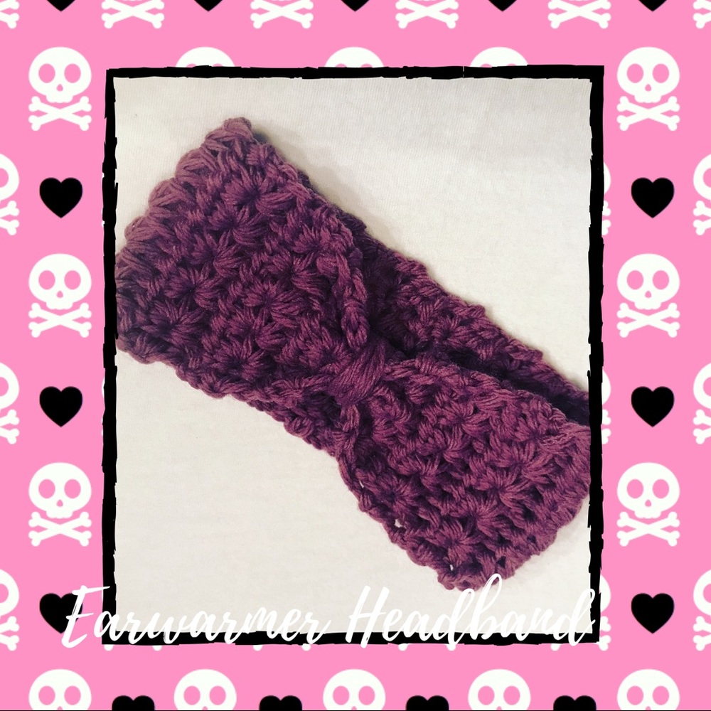 Crocheted Earwarmer Headband 0-3 Months